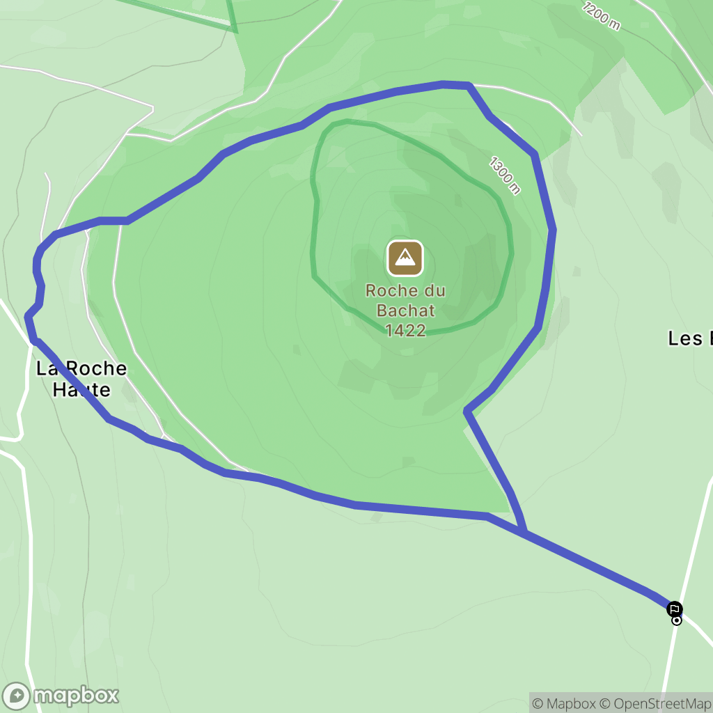 Freycenet-la-Cuche : carte du parcours de randonnée - France