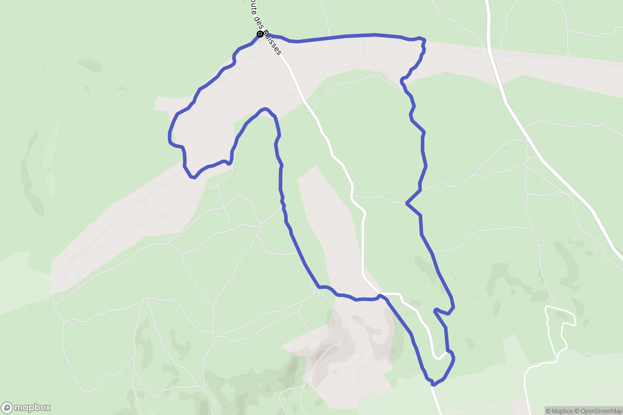 Lançon-Provence : carte du parcours de randonnée - France