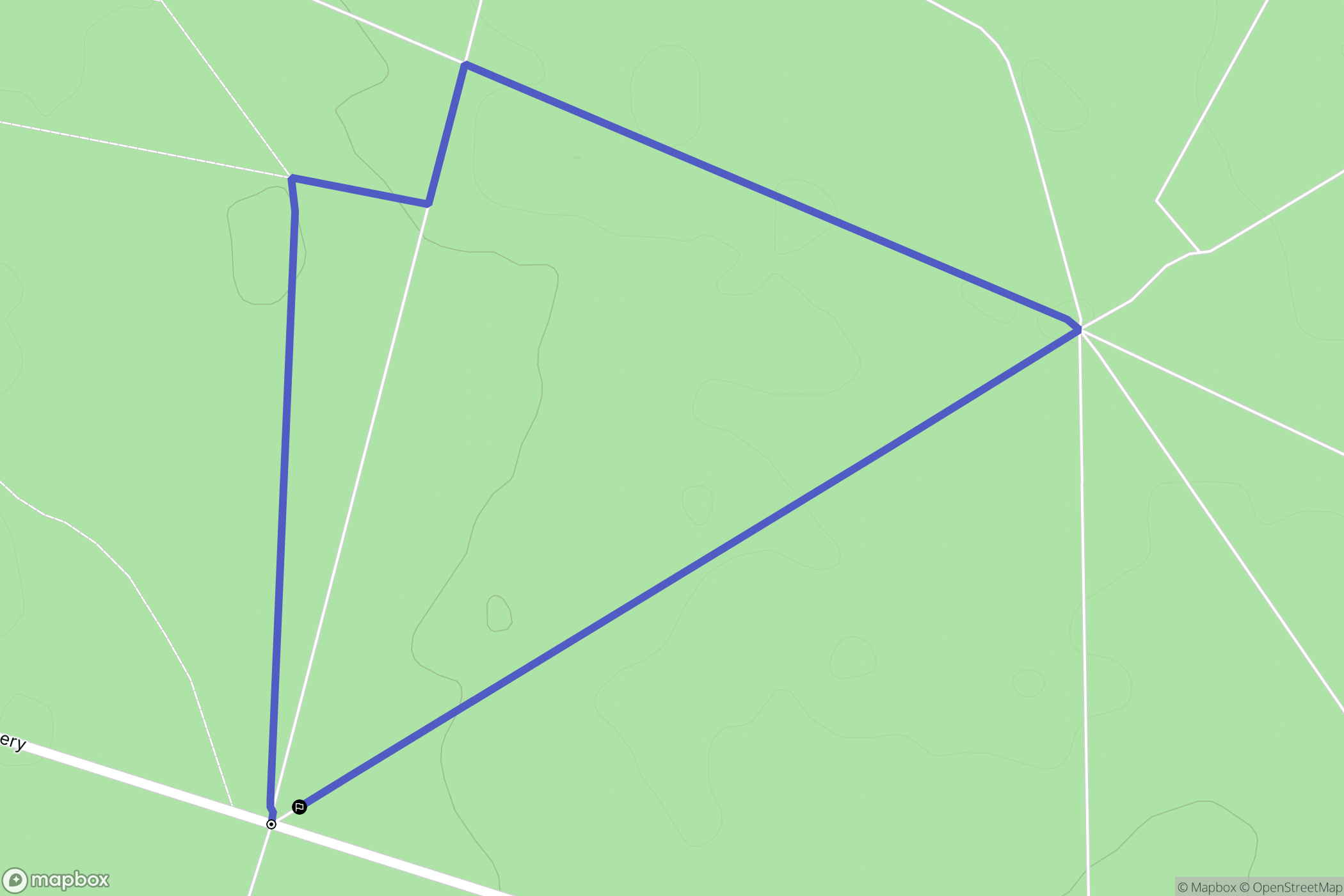 Beaumont-la-Ferrière : carte du parcours de randonnée - France