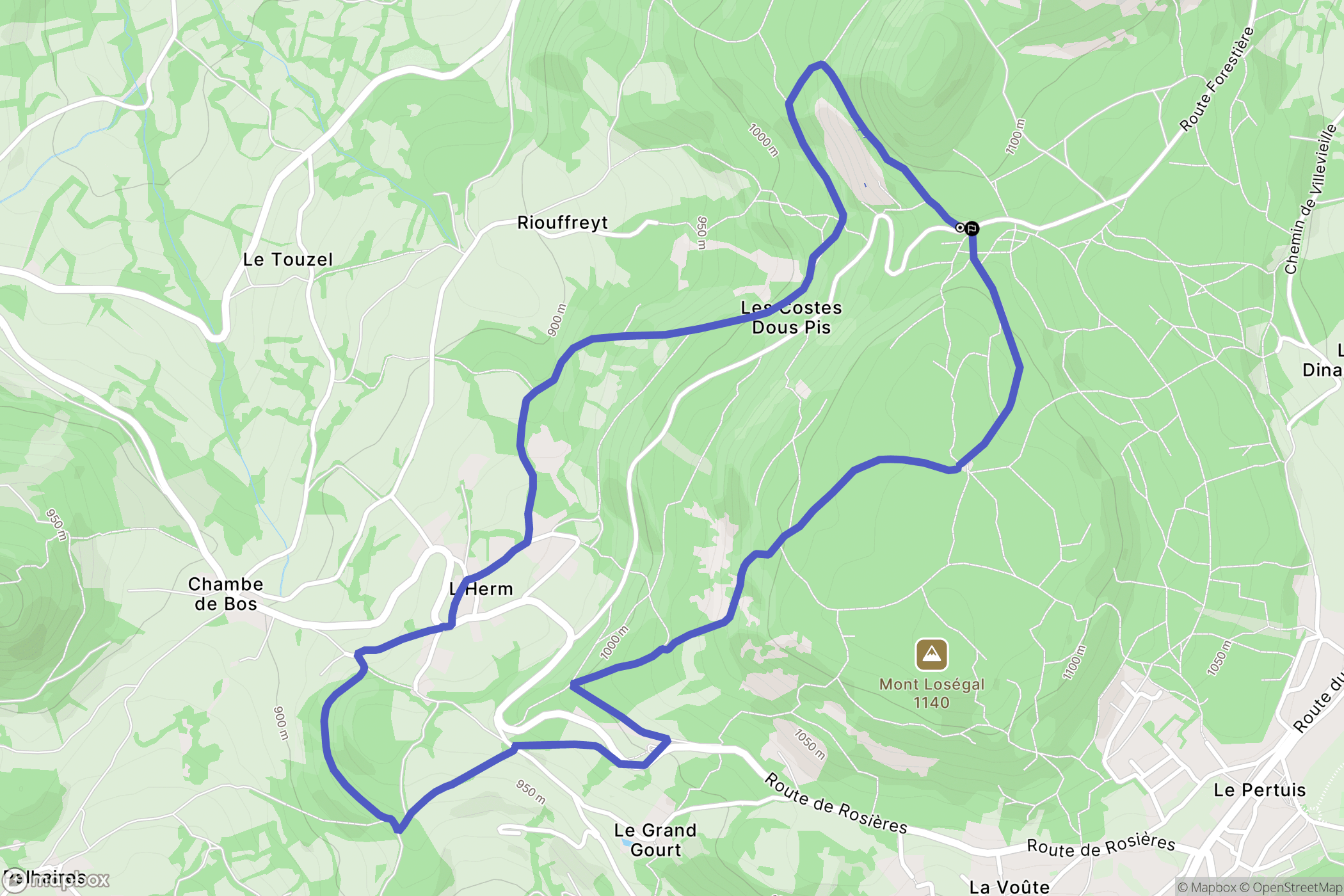 Le Pertuis: routekaart voor buitenactiviteiten - France