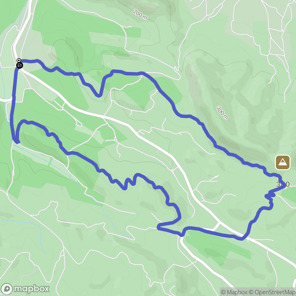 Eygalières : carte du parcours de randonnée - France