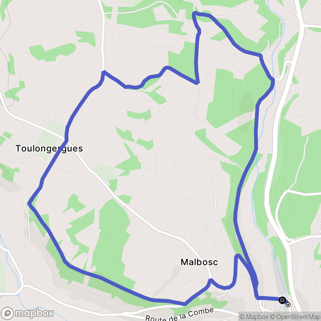 Saint-Remy : carte du parcours de randonnée - France