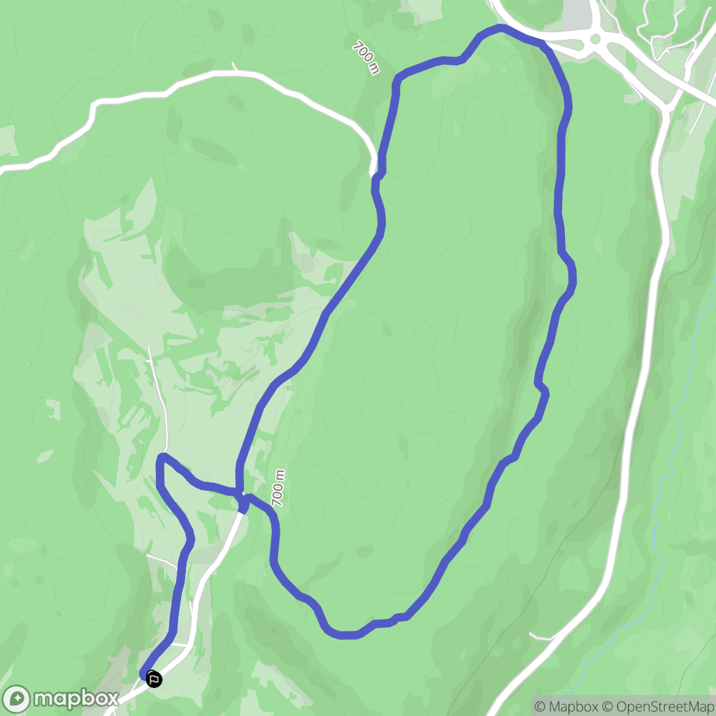Martigna : carte du parcours de randonnée - France