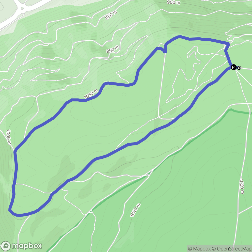 Mende : carte du parcours de randonnée - France