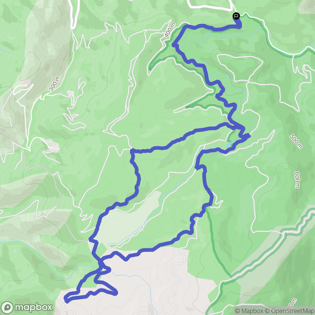 Collobrières : carte du parcours de randonnée - France