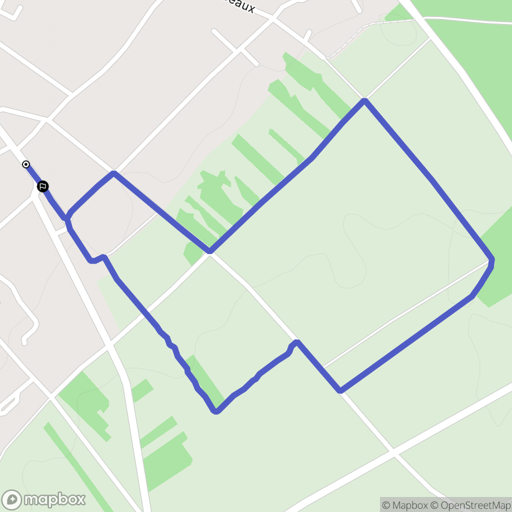Freneuse : carte du parcours de randonnée - France