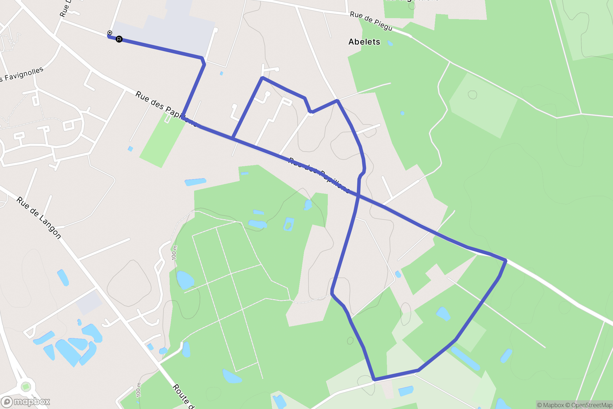 Romorantin-Lanthenay : carte du parcours de randonnée - France