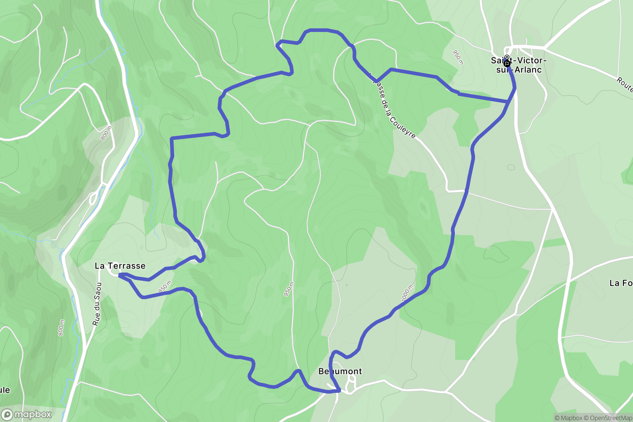 Saint-Victor-sur-Arlanc: routekaart voor buitenactiviteiten - France