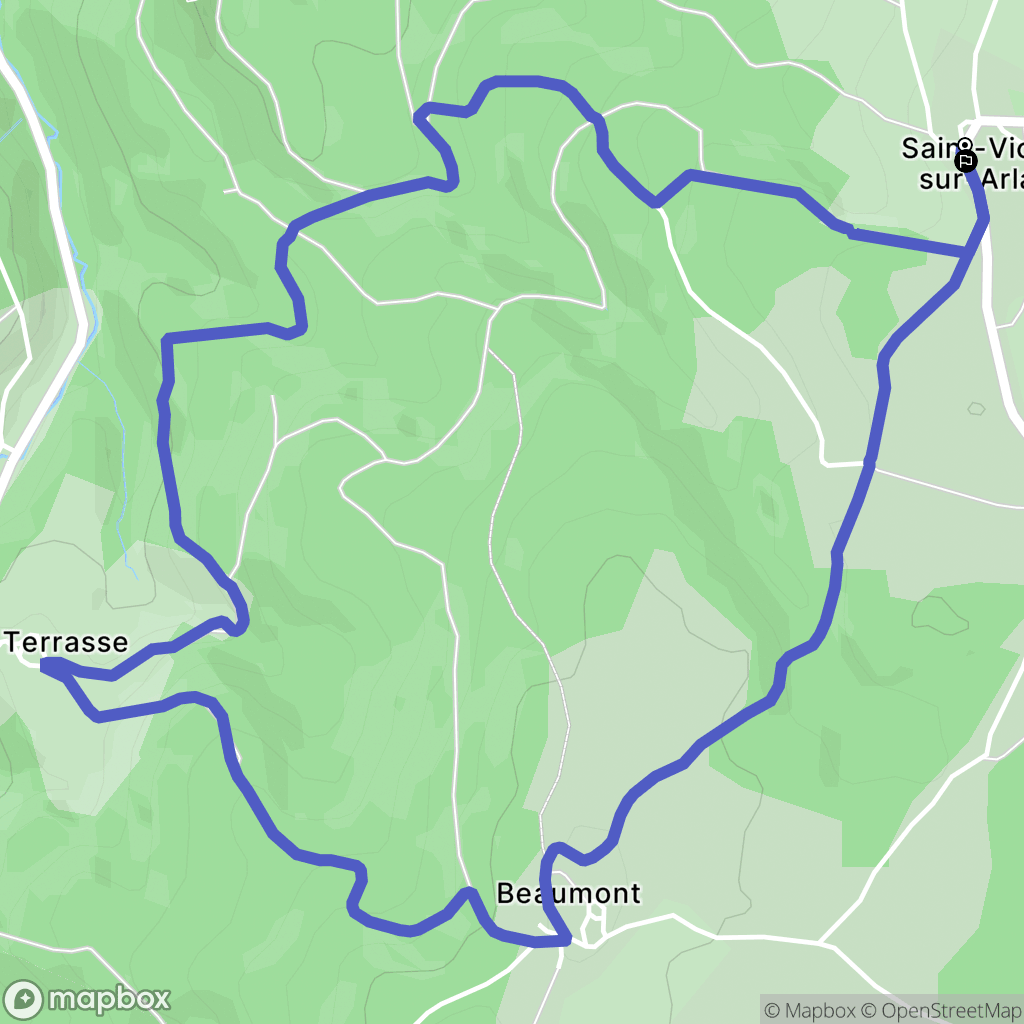 Saint-Victor-sur-Arlanc: routekaart voor buitenactiviteiten - France