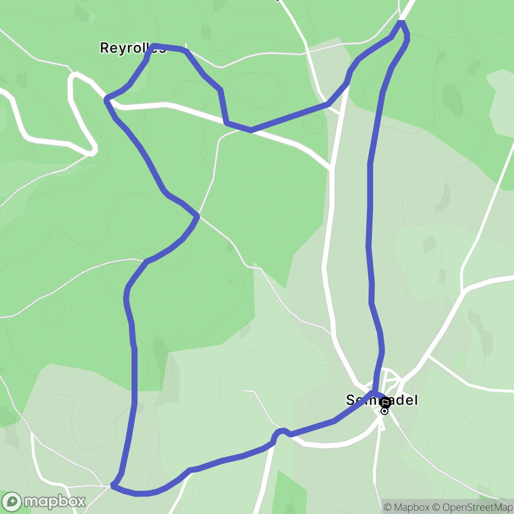 Sembadel : carte du parcours de randonnée - France