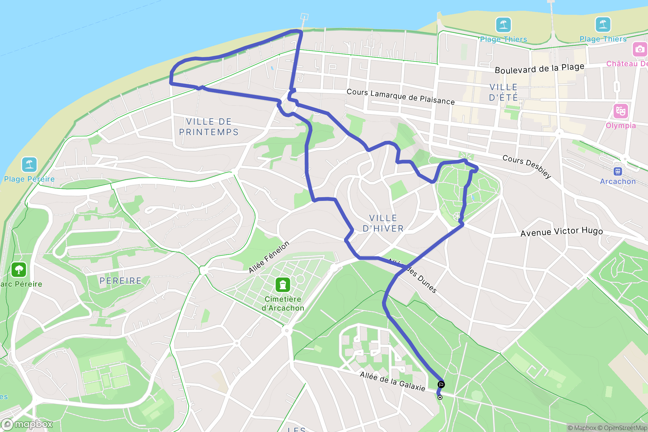 Arcachon: routekaart voor buitenactiviteiten - France