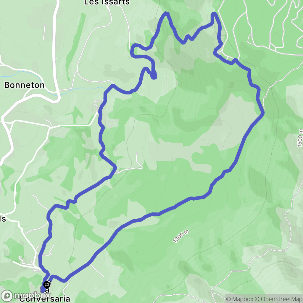 Villard-de-Lans : carte du parcours de randonnée - France