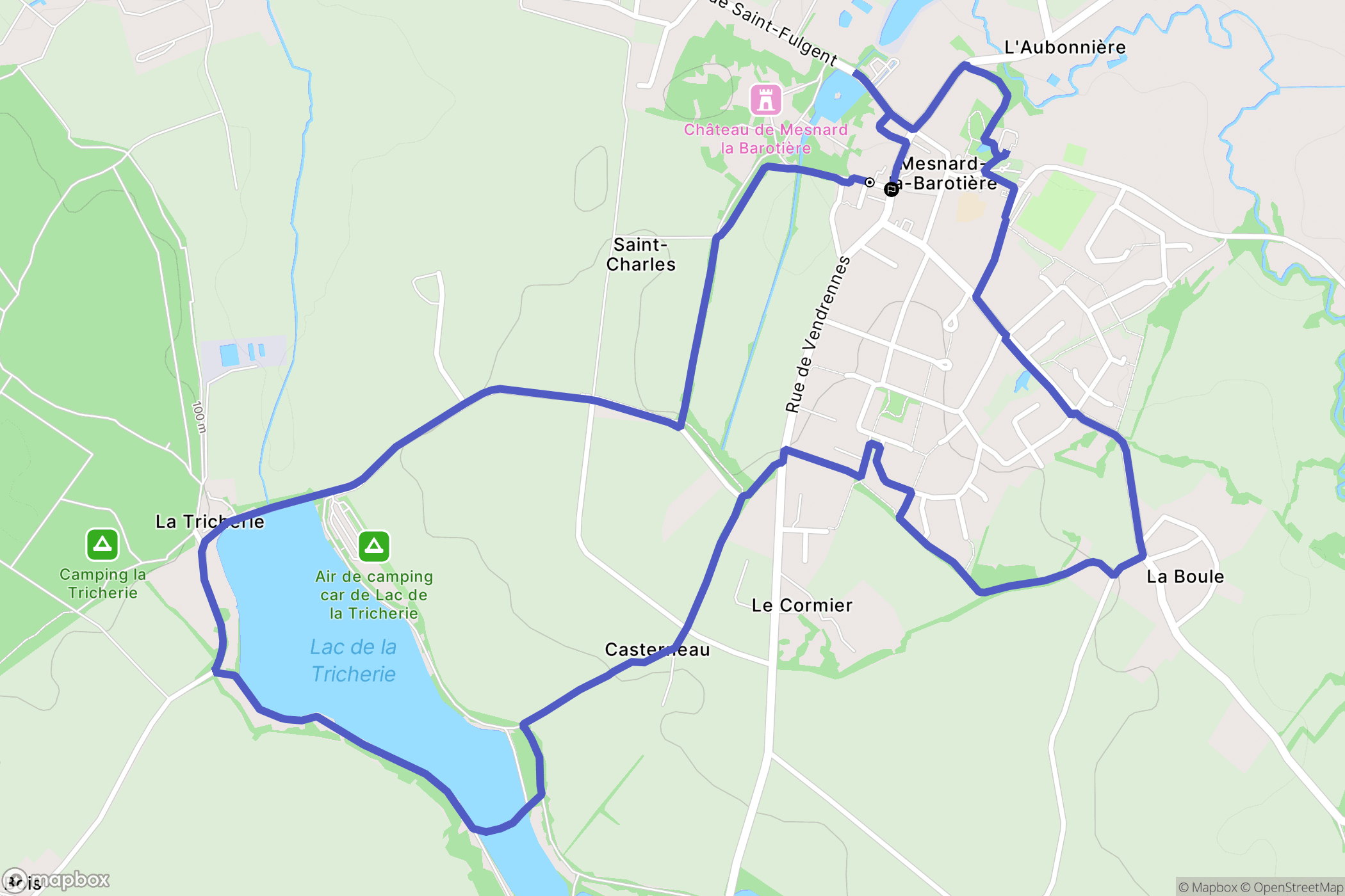 Mesnard-la-Barotière: routekaart voor buitenactiviteiten - France
