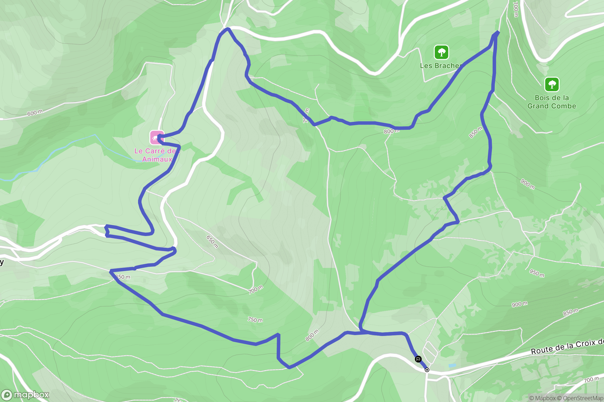 Pélussin: routekaart voor buitenactiviteiten - France