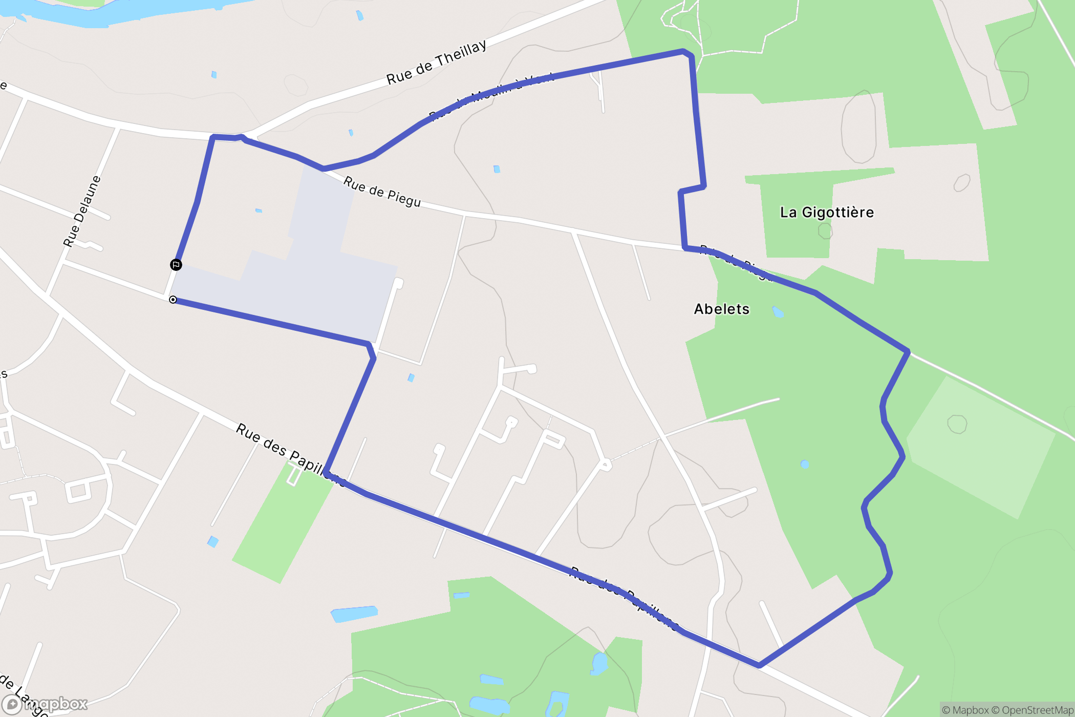 Romorantin-Lanthenay : carte du parcours de randonnée - France