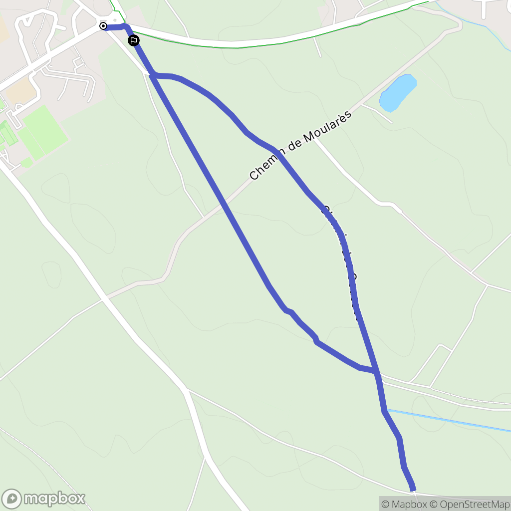 Saint-Georges-d'Orques : carte du parcours de randonnée - France
