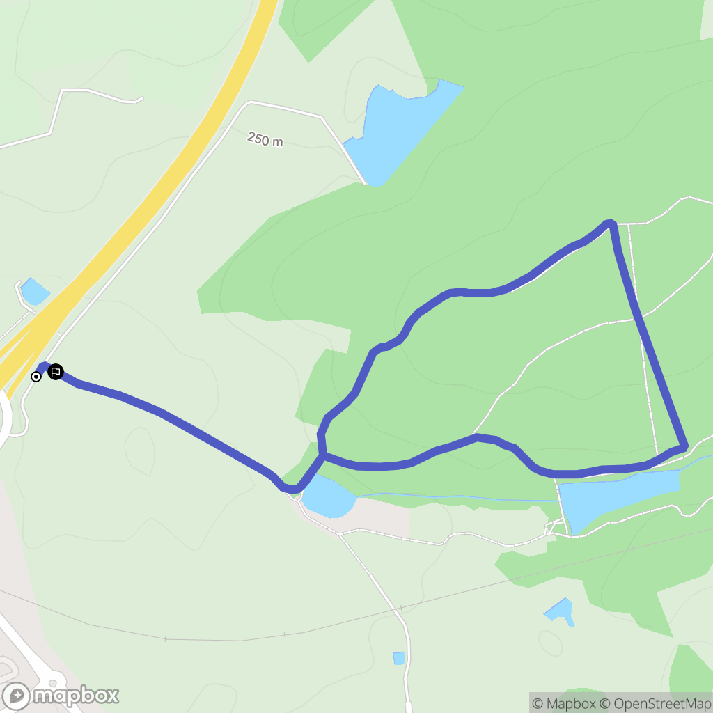 Yzeure : carte du parcours de randonnée - France
