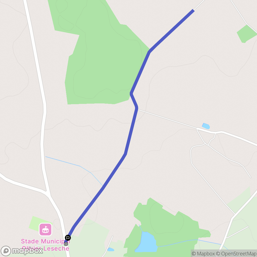 Rouvres-les-Bois : carte du parcours de randonnée - France