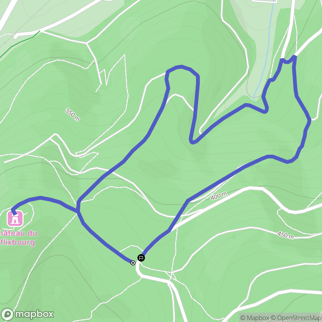 Wintzenheim : carte du parcours de randonnée - France