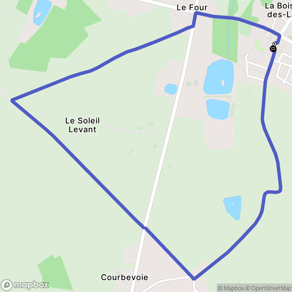 La Boissière-des-Landes : carte du parcours de randonnée - France