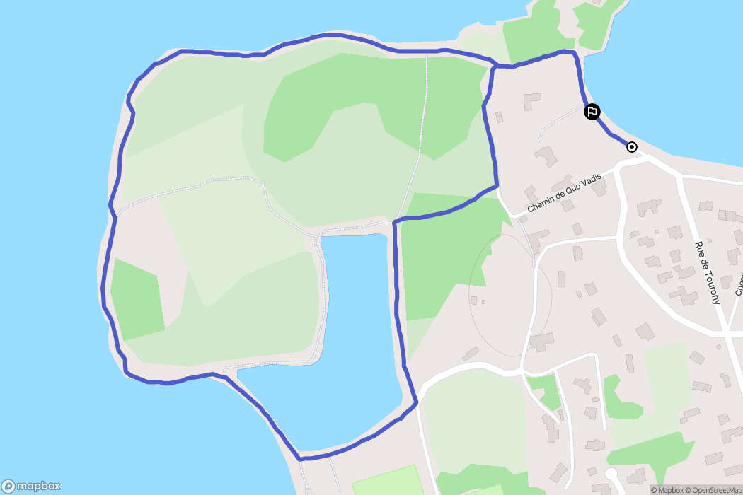 Trégastel : carte du parcours de randonnée - France