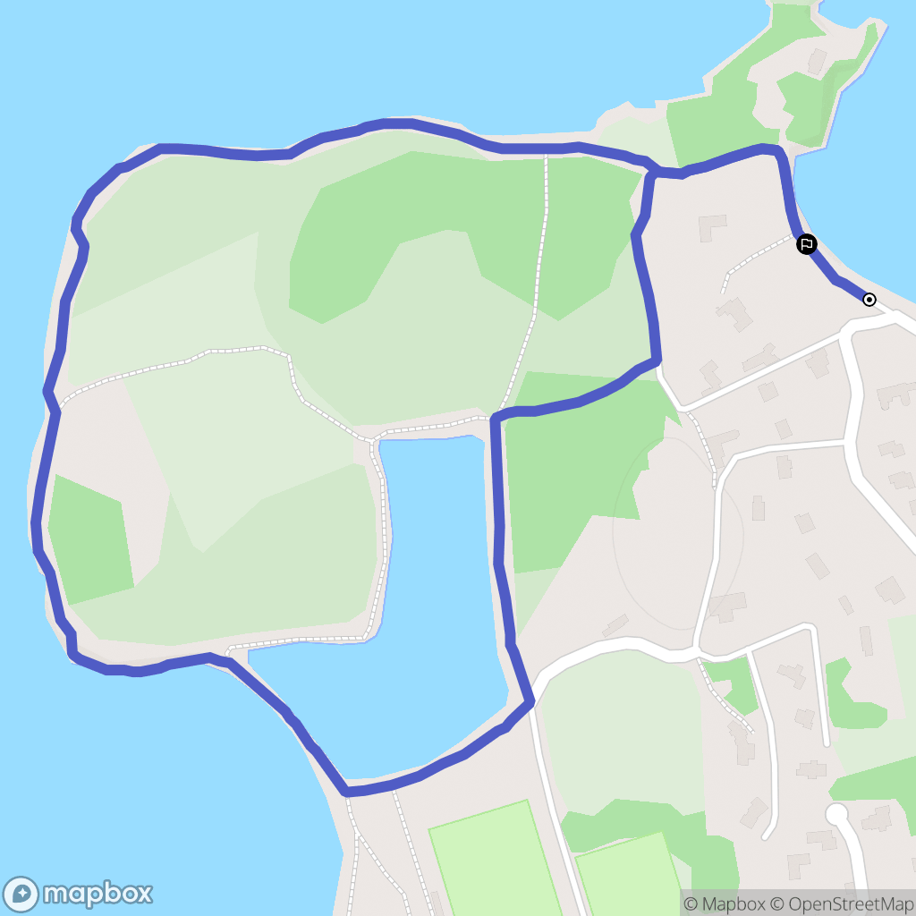 Trégastel : carte du parcours de randonnée - France