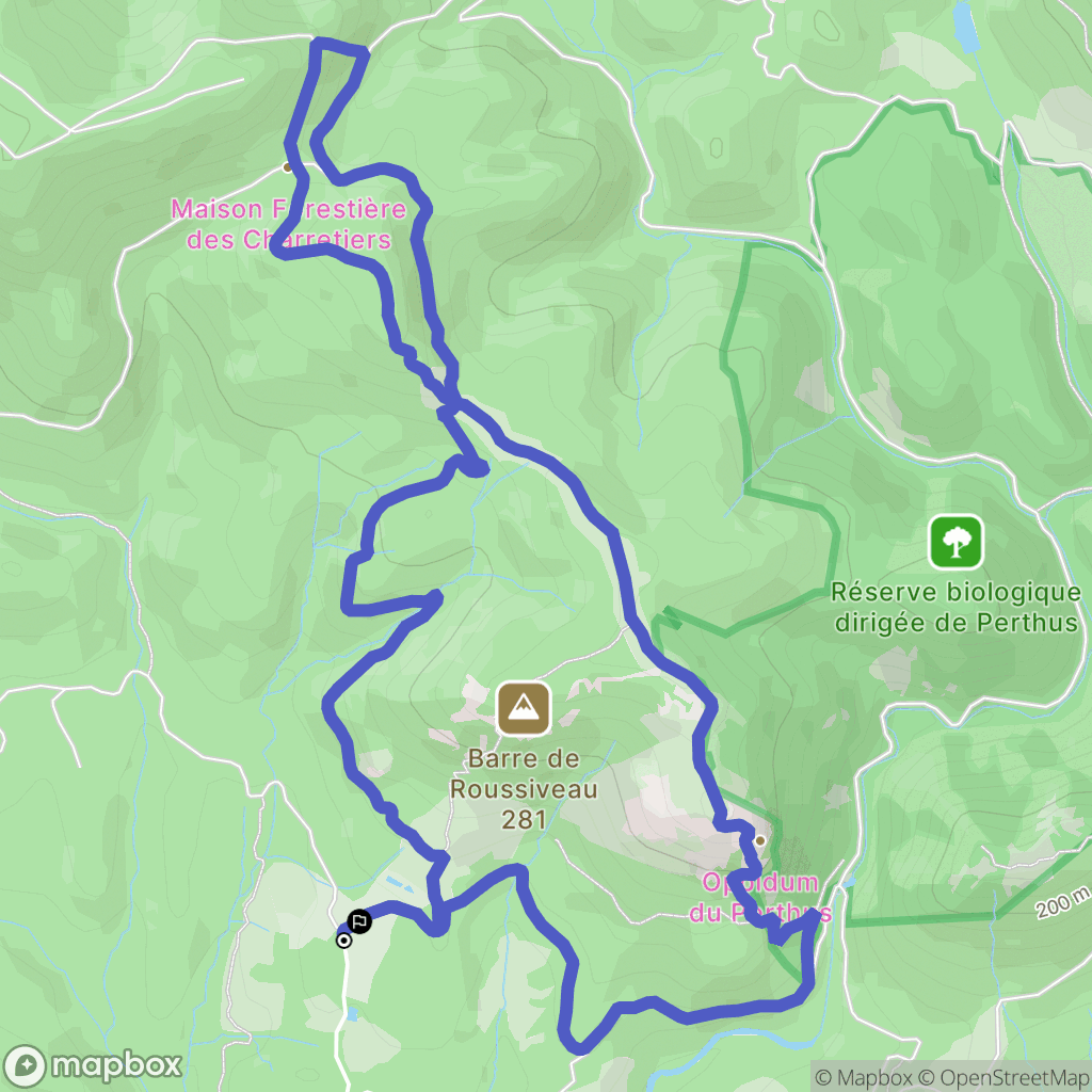 Saint-Raphaël : carte du parcours de randonnée - France