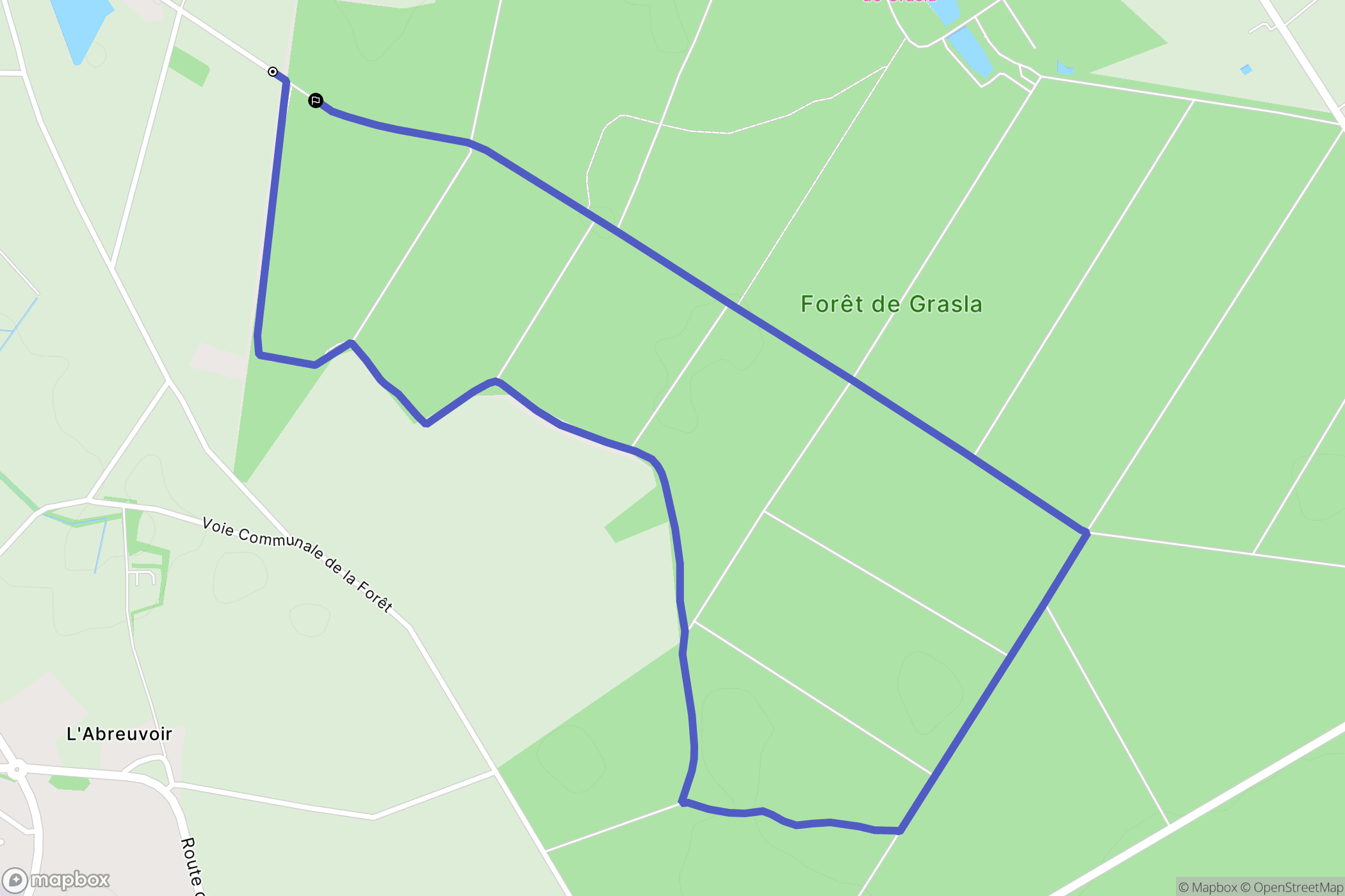 Les Brouzils : carte du parcours de randonnée - France