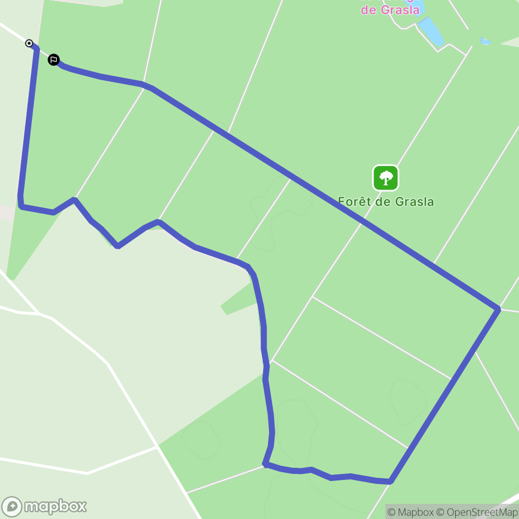 Les Brouzils : carte du parcours de randonnée - France