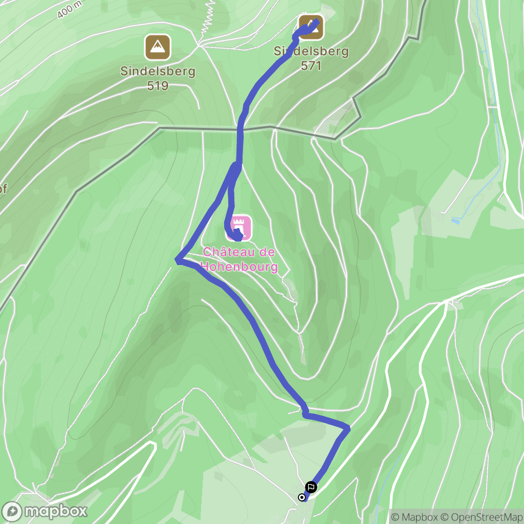 Lembach : carte du parcours de randonnée - France