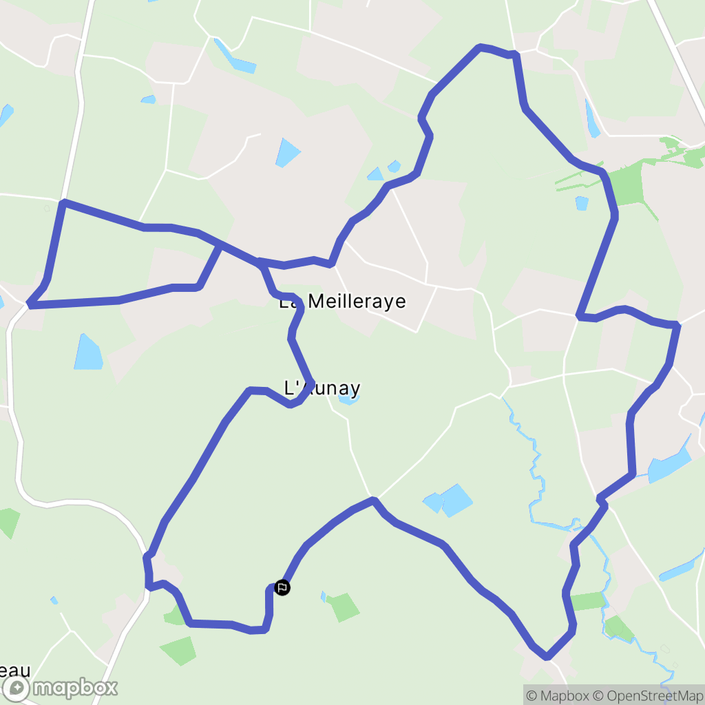 Sainte-Cécile : carte du parcours de randonnée - France