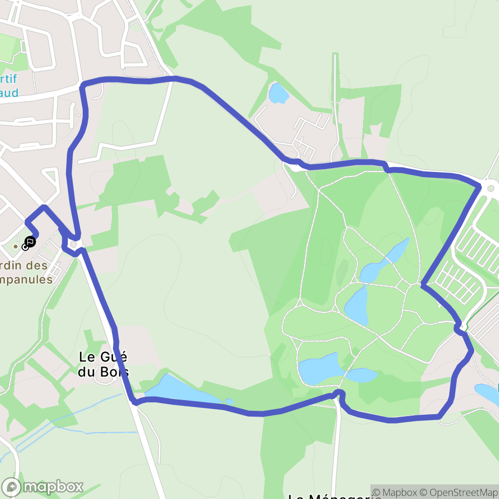 Mouilleron-le-Captif : carte du parcours de randonnée - France