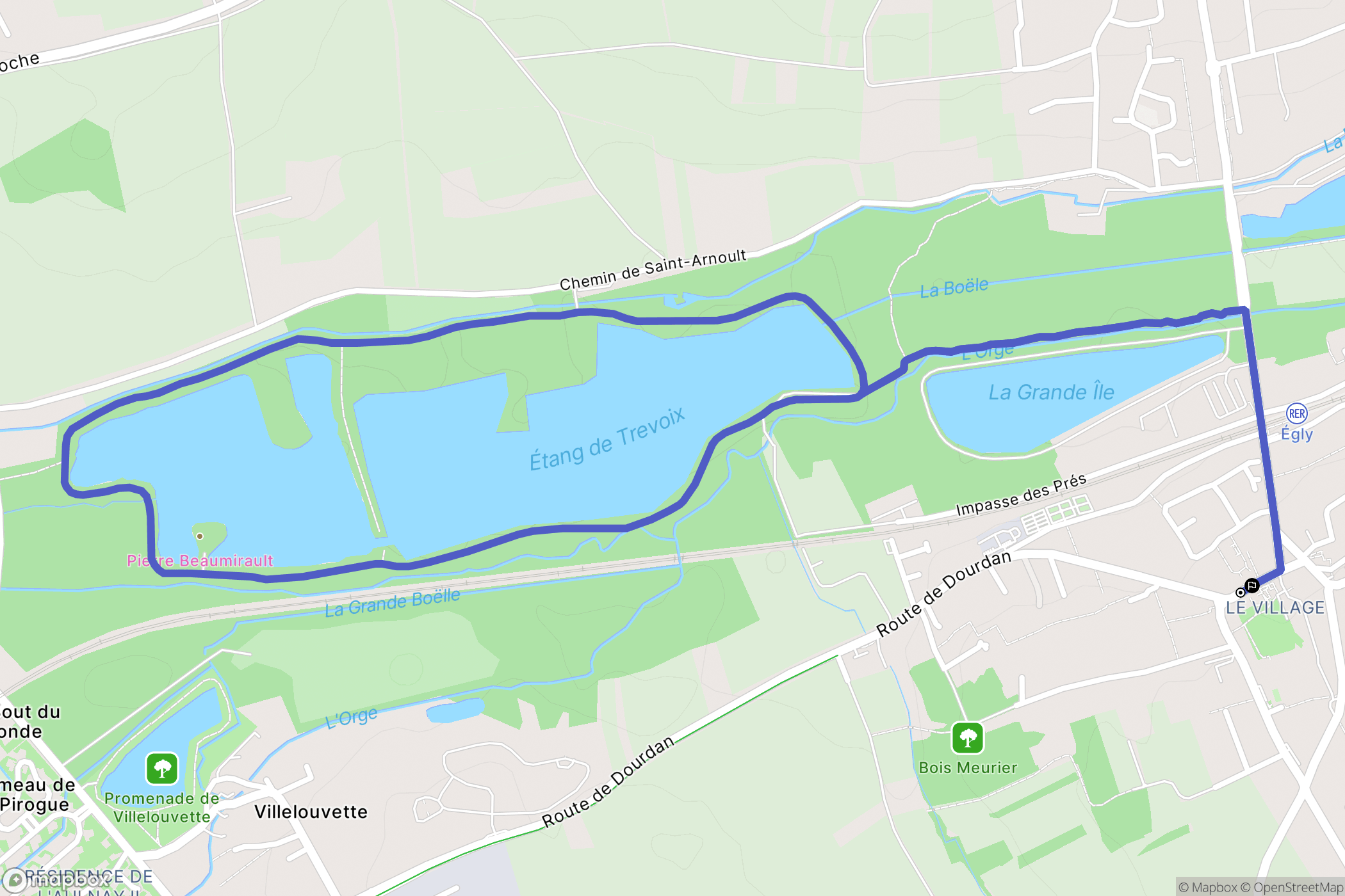 Égly: routekaart voor buitenactiviteiten - France