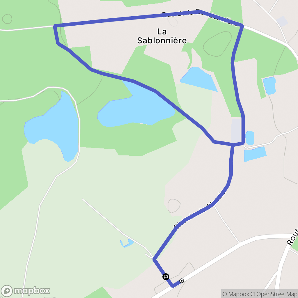 Fontaines-en-Sologne : carte du parcours de randonnée - France