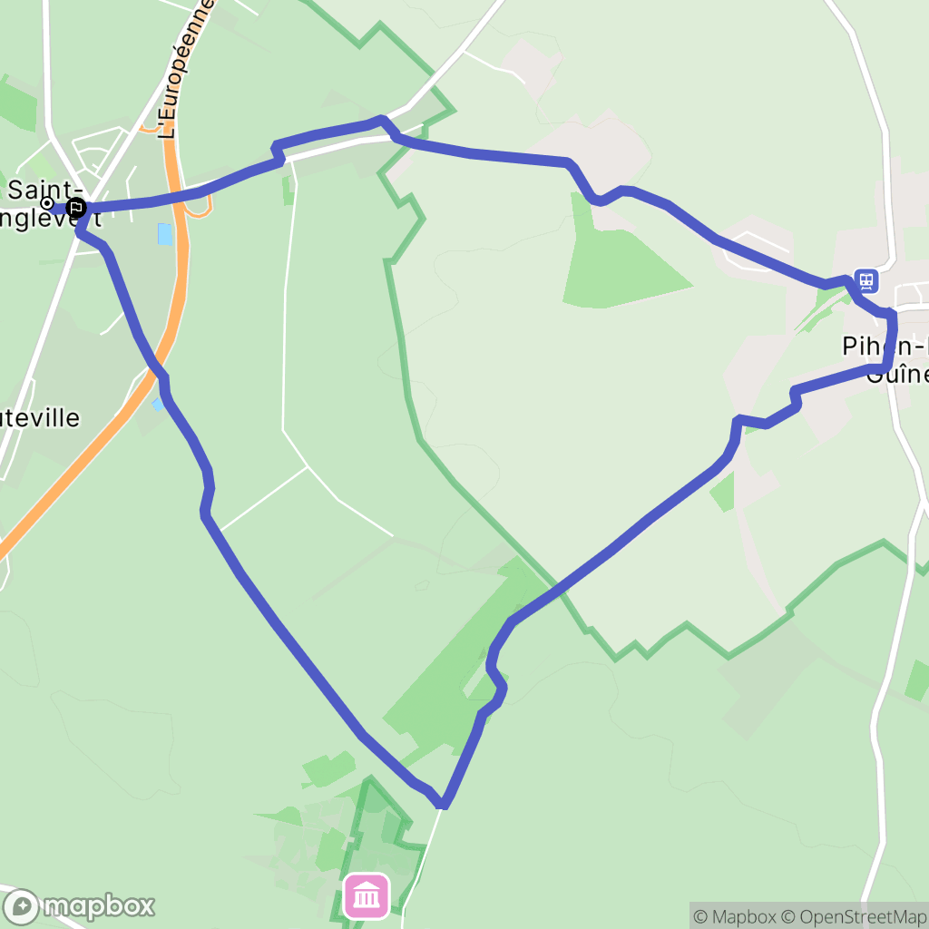 Saint-Inglevert : carte du parcours de randonnée - France