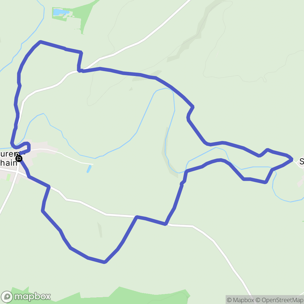Saint-Laurent-sur-Othain : carte du parcours de randonnée - France