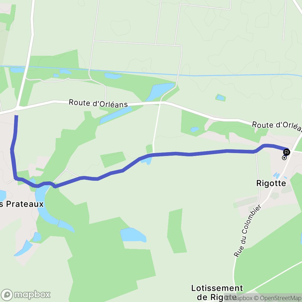 Vienne-en-Val : carte du parcours de randonnée - France