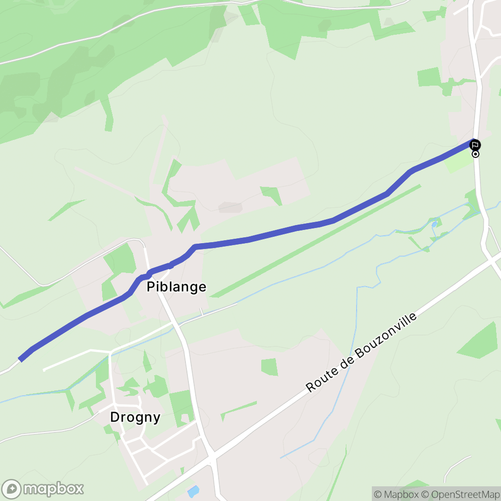 Hestroff : carte du parcours de randonnée - France