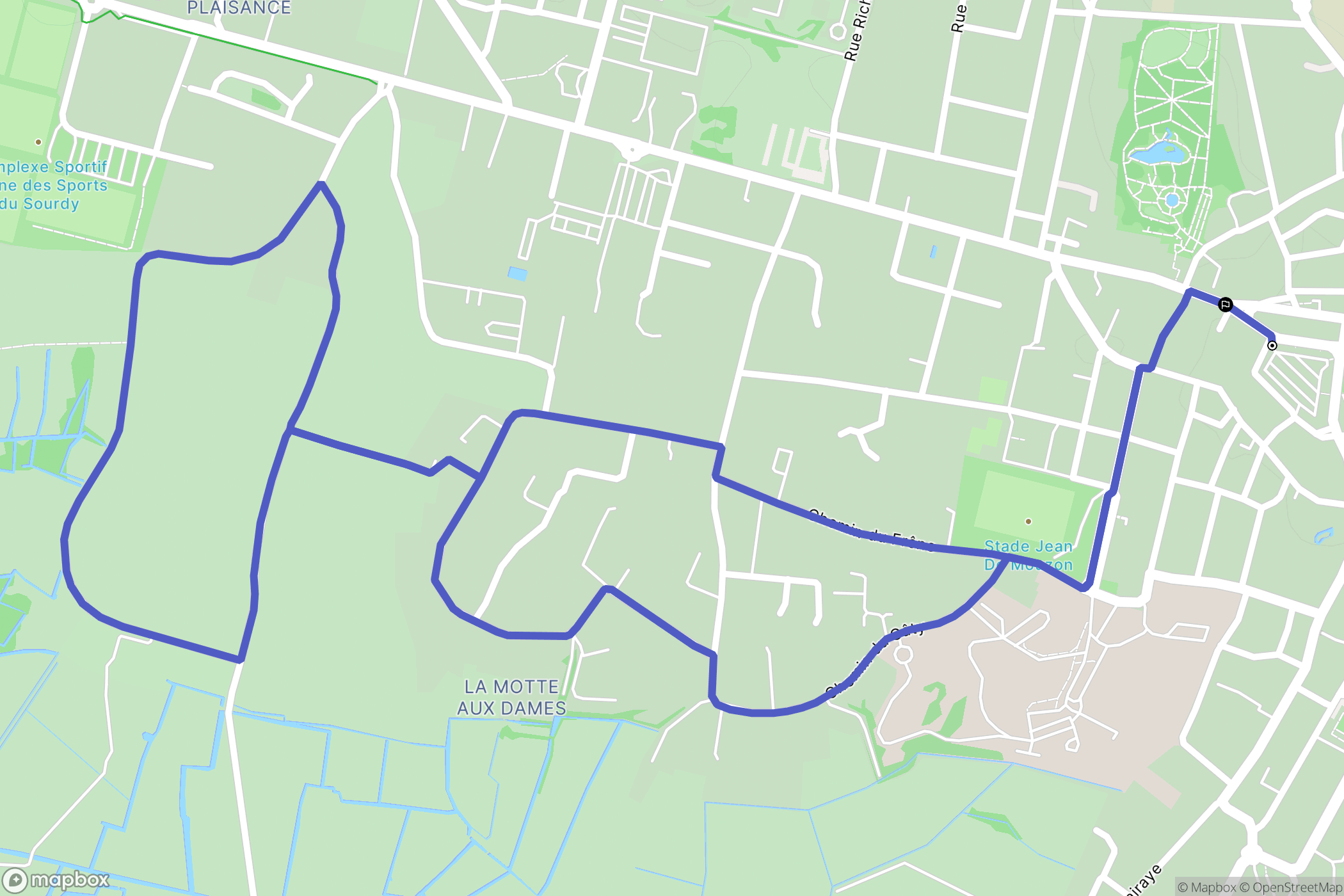 Luçon : carte du parcours de randonnée - France