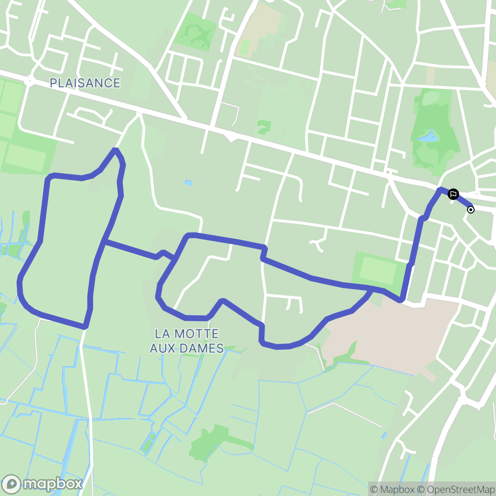 Luçon : carte du parcours de randonnée - France