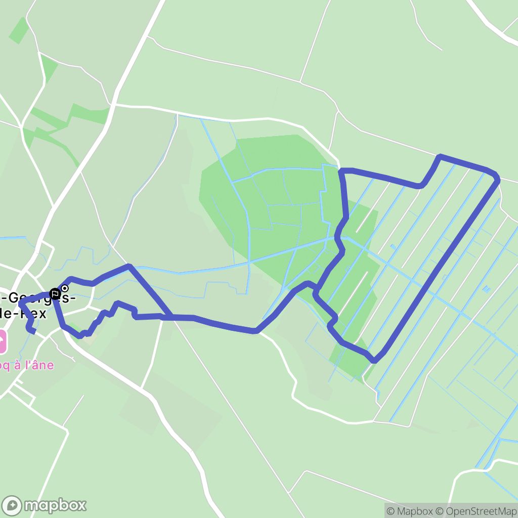 Saint-Georges-de-Rex : carte du parcours de randonnée - France