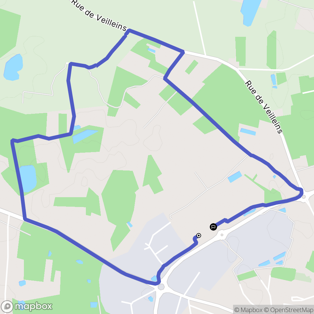 Romorantin-Lanthenay : carte du parcours de randonnée - France