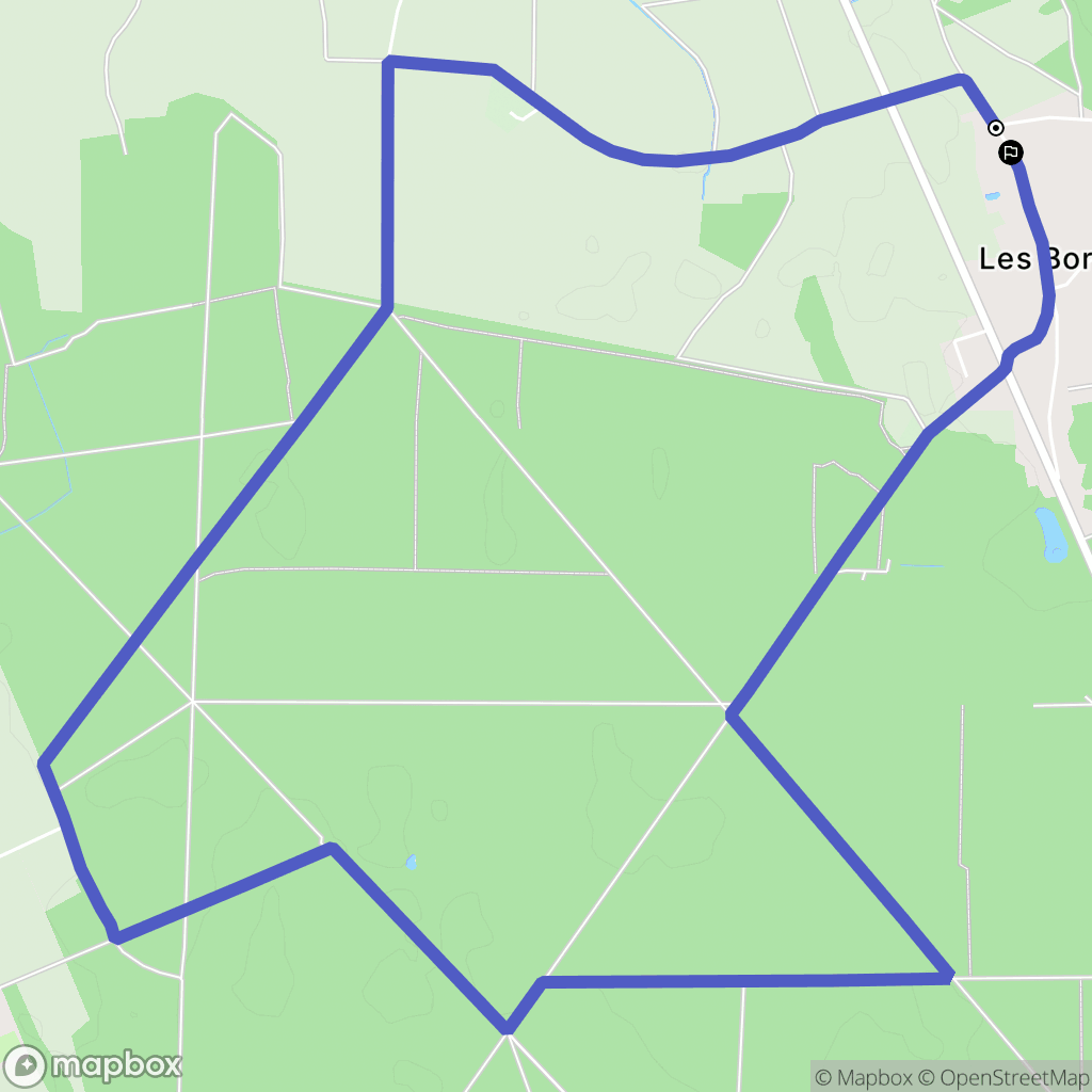 Faremoutiers : carte du parcours de randonnée - France