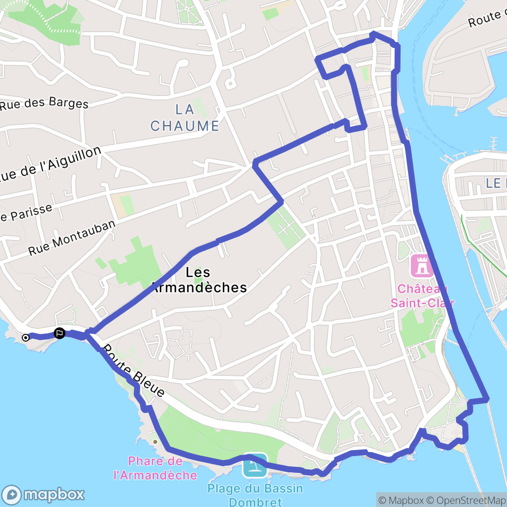 Les Sables-d'Olonne : carte du parcours de randonnée - France