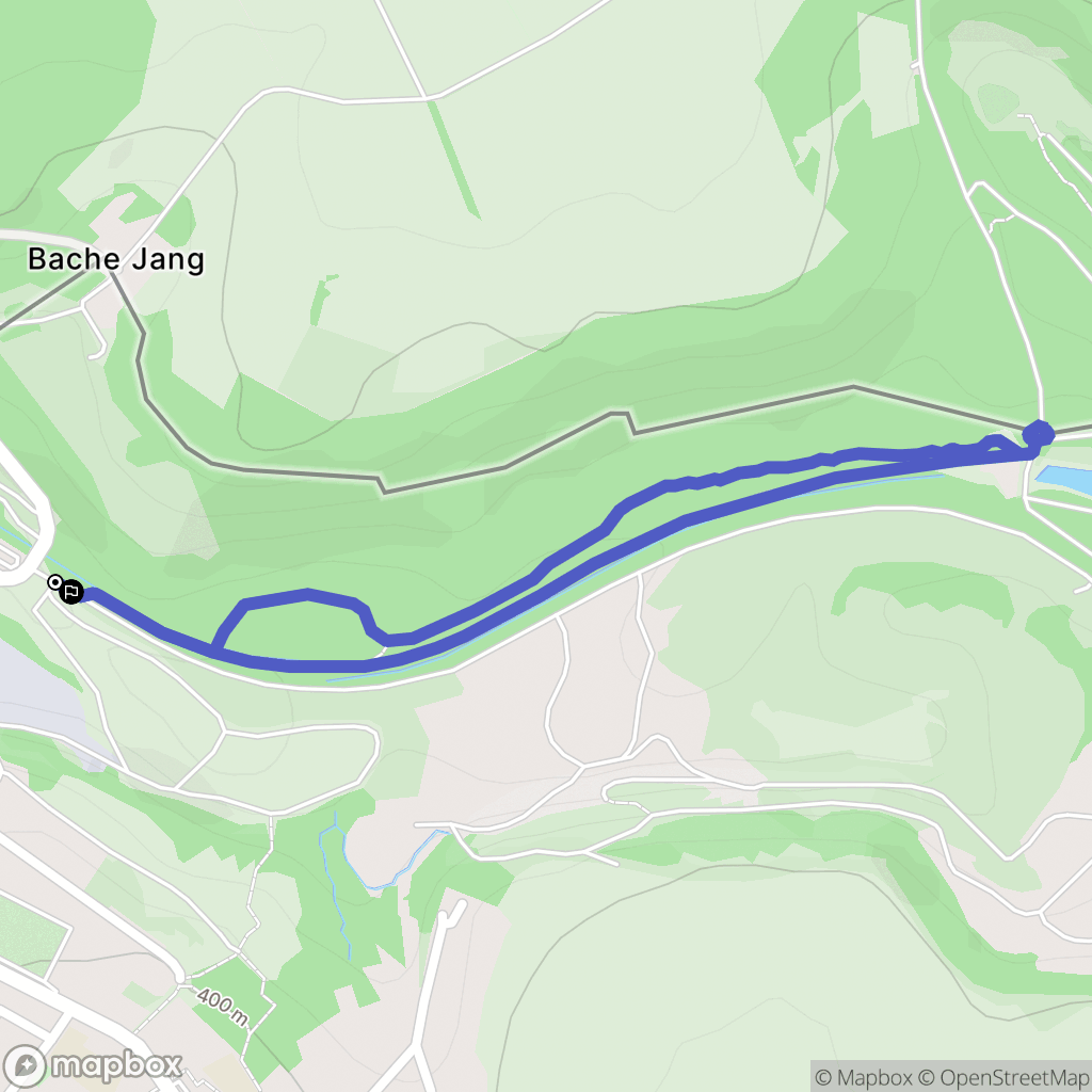 Hussigny-Godbrange : carte du parcours de randonnée - France