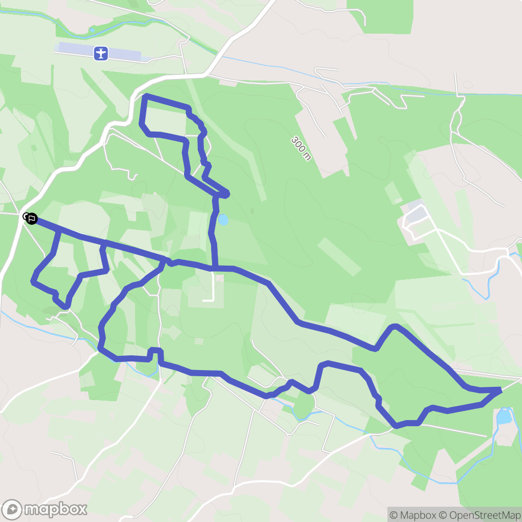 Saint-Cannat : carte du parcours de randonnée - France