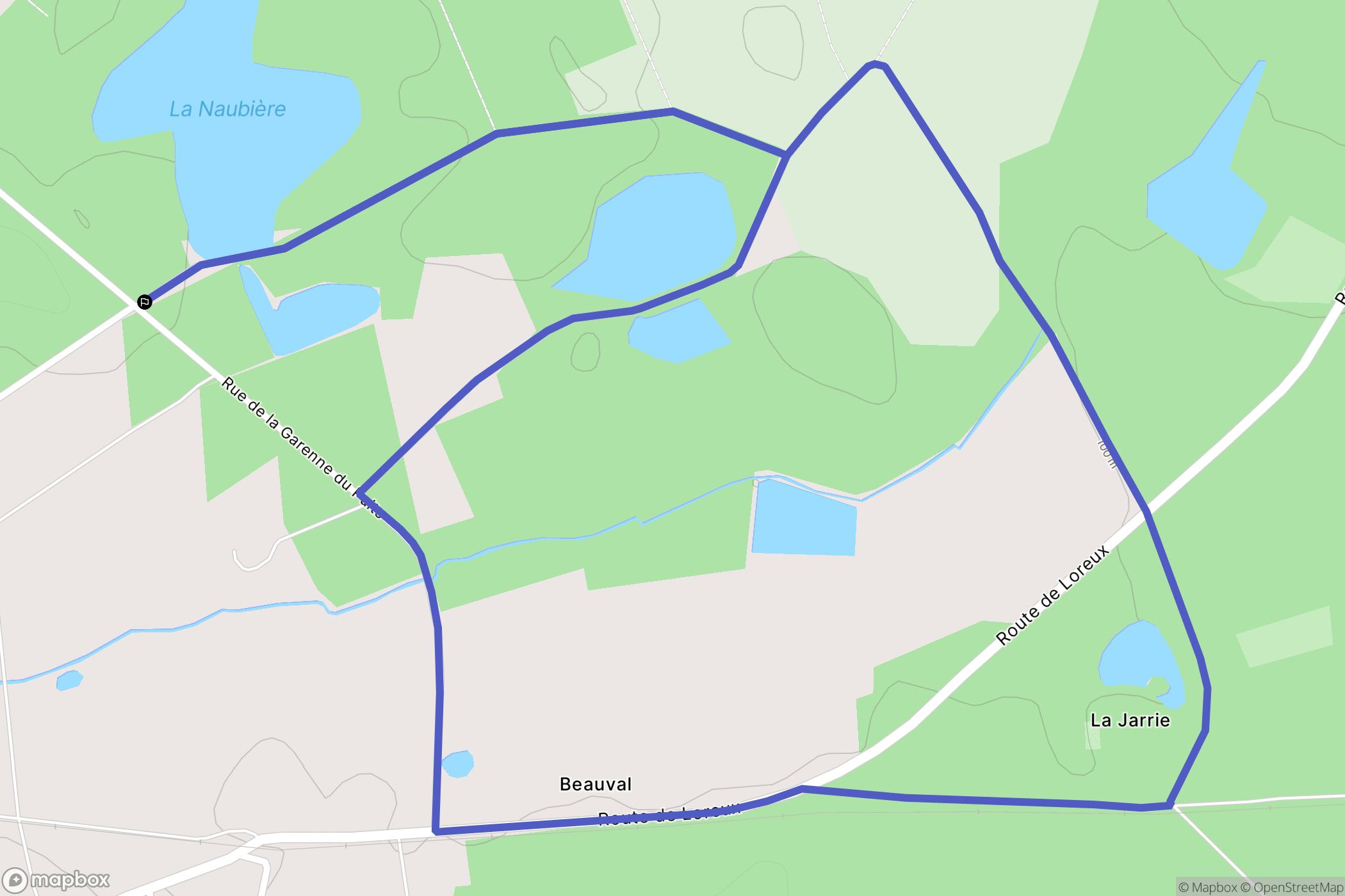 Romorantin-Lanthenay : carte du parcours de randonnée - France