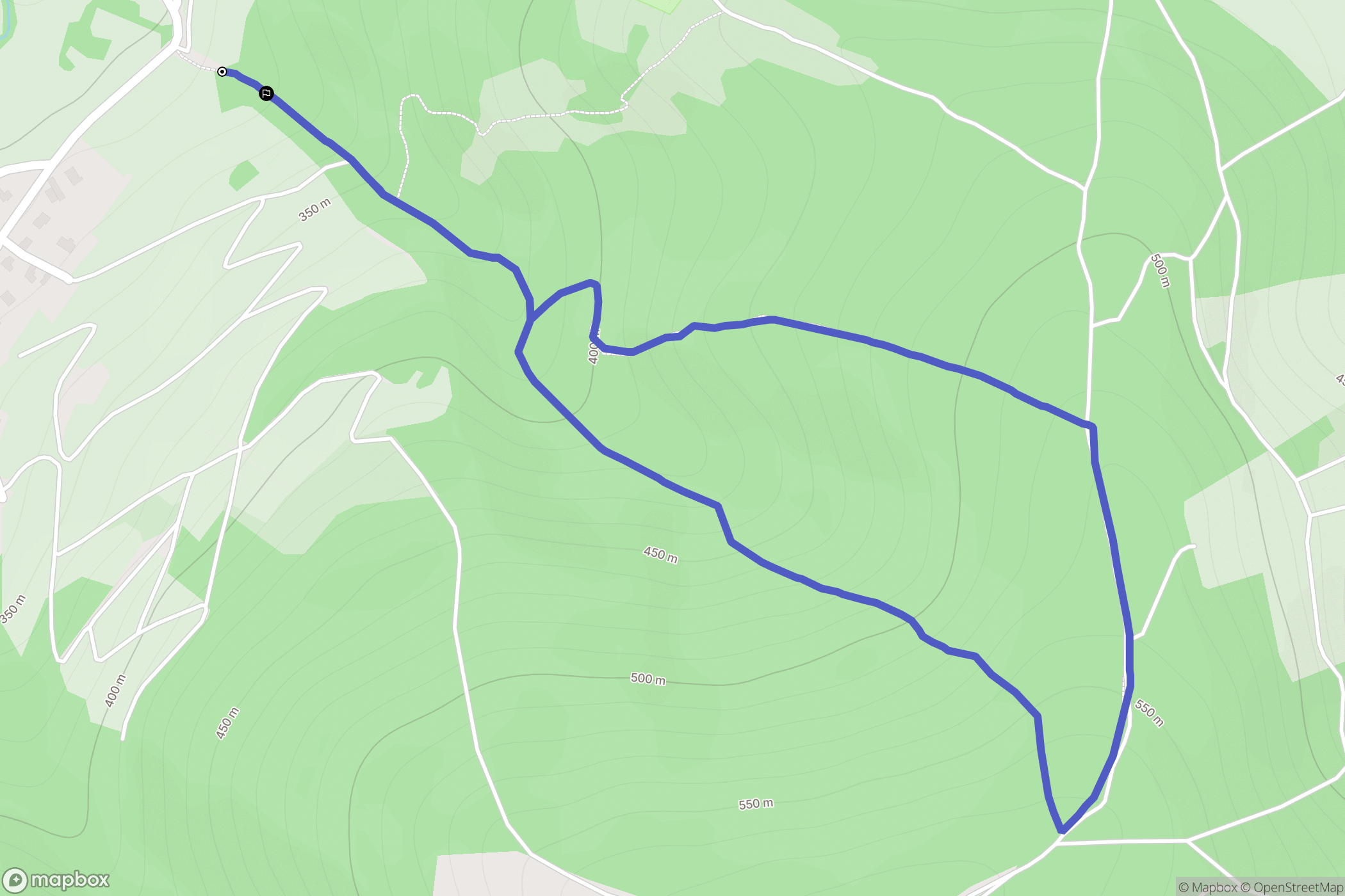 Quincié-en-Beaujolais : carte du parcours de randonnée - France