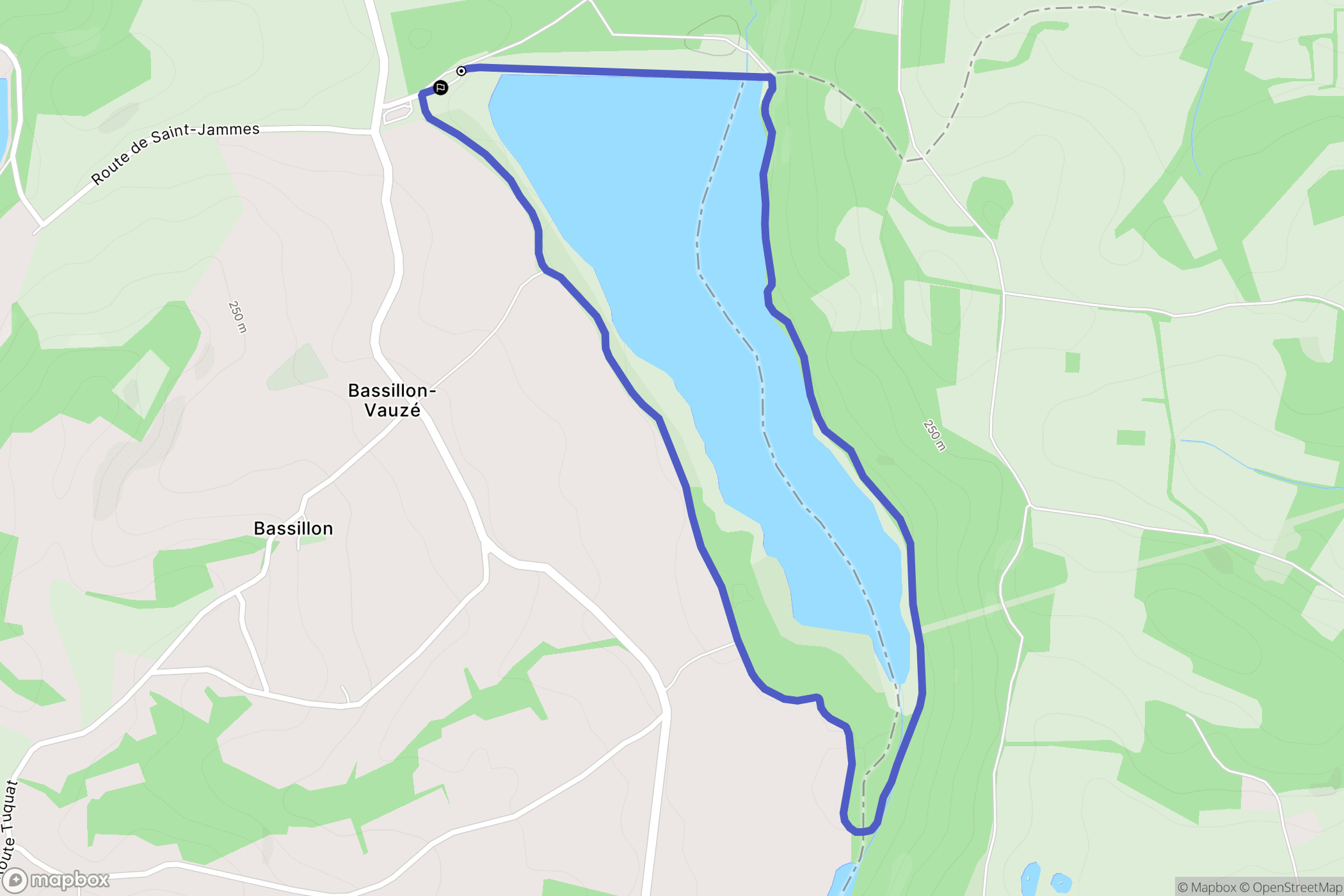 Lembeye : carte du parcours de randonnée - France