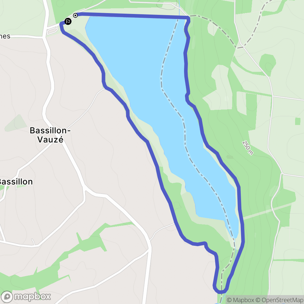 Lembeye : carte du parcours de randonnée - France